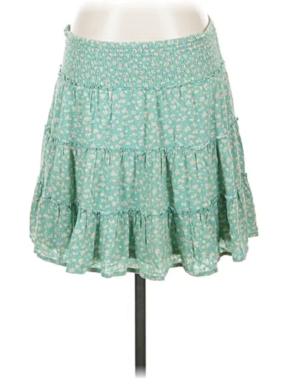 Pre-owned American Eagle Outfitters Casual Skirt In Teal