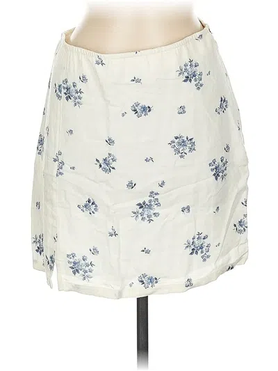 Pre-owned American Eagle Outfitters Casual Skirt In White