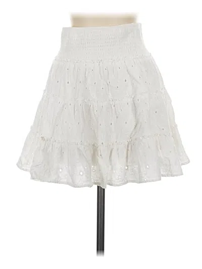 Pre-owned American Eagle Outfitters Casual Skirt In White