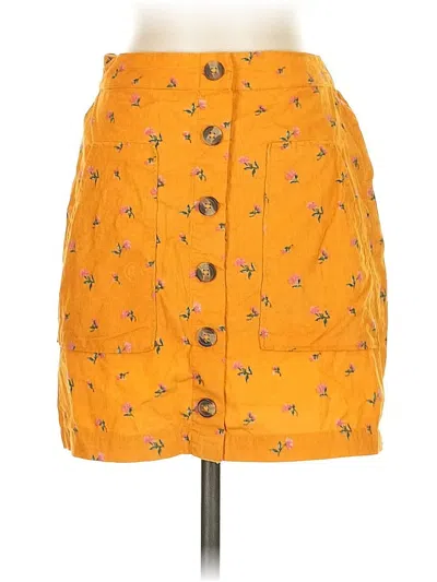 Pre-owned American Eagle Outfitters Casual Skirt In Yellow