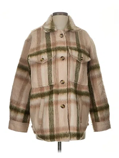 Pre-owned American Eagle Outfitters Coat In Tan