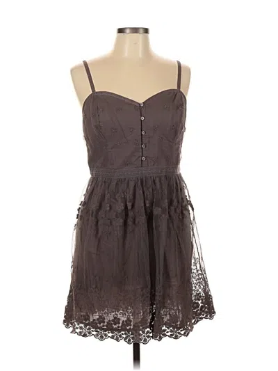 Pre-owned American Eagle Outfitters Cocktail Dress In Gray