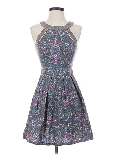 Pre-owned American Eagle Outfitters Cocktail Dress In Gray