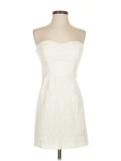 Pre-owned American Eagle Outfitters Cocktail Dress In Ivory