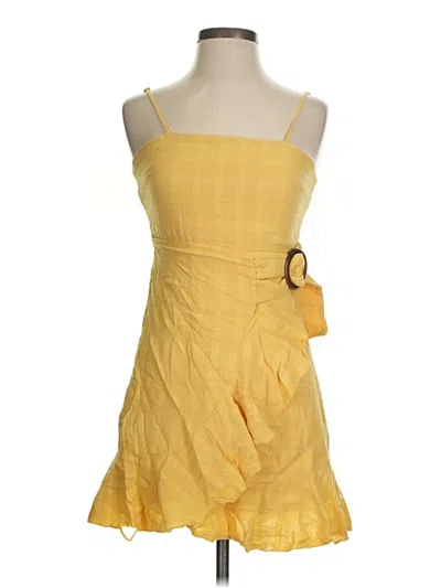 Pre-owned American Eagle Outfitters Cocktail Dress In Yellow