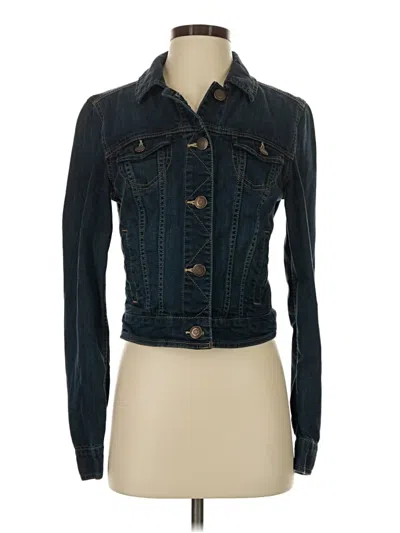 Pre-owned American Eagle Outfitters Denim Jacket In Teal