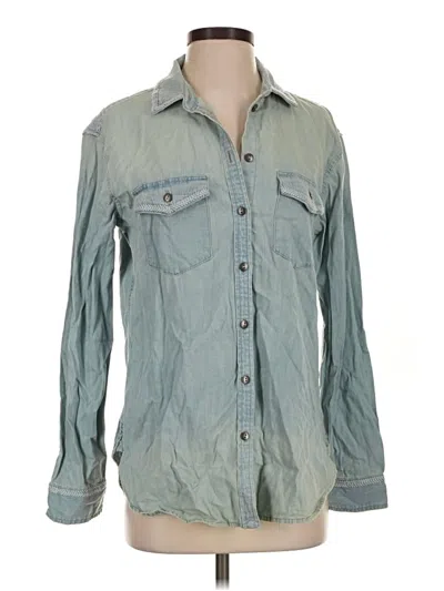 Pre-owned American Eagle Outfitters Denim Jacket In Teal