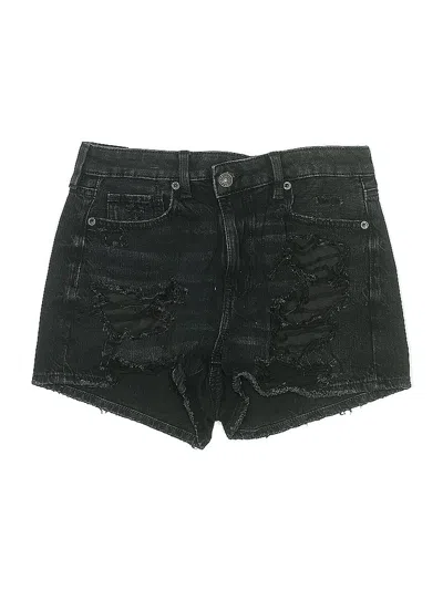 Pre-owned American Eagle Outfitters Denim Shorts In Black