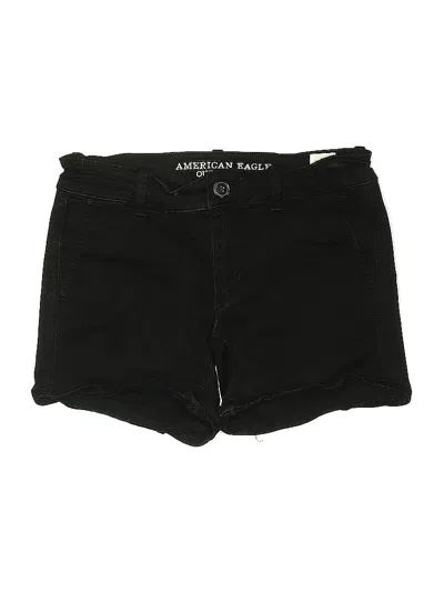 Pre-owned American Eagle Outfitters Denim Shorts In Black