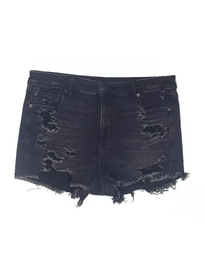 Pre-owned American Eagle Outfitters Denim Shorts In Black
