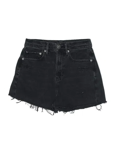 Pre-owned American Eagle Outfitters Denim Shorts In Black