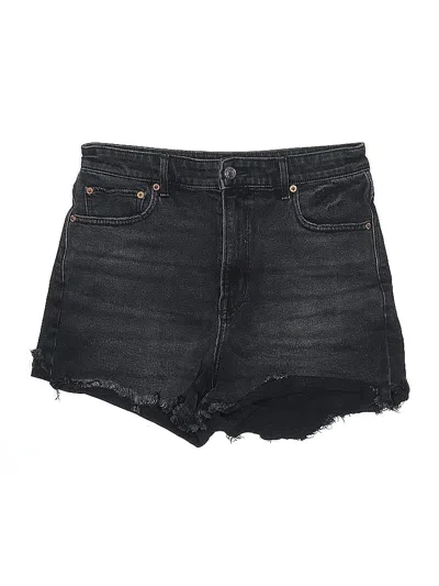 Pre-owned American Eagle Outfitters Denim Shorts In Black