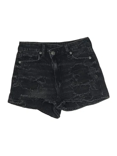 Pre-owned American Eagle Outfitters Denim Shorts In Black