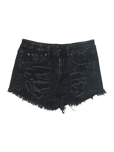 Pre-owned American Eagle Outfitters Denim Shorts In Black
