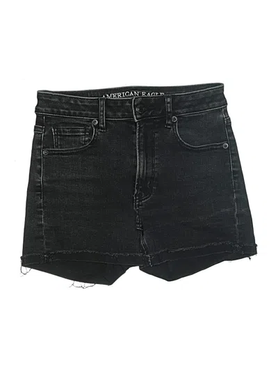 Pre-owned American Eagle Outfitters Denim Shorts In Black