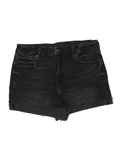 Pre-owned American Eagle Outfitters Denim Shorts In Black