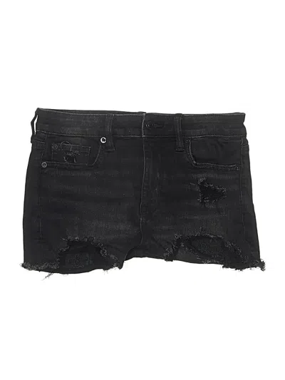Pre-owned American Eagle Outfitters Denim Shorts In Black