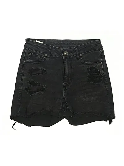 Pre-owned American Eagle Outfitters Denim Shorts In Black