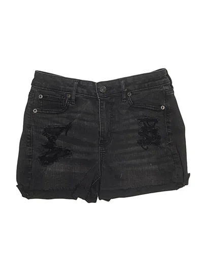 Pre-owned American Eagle Outfitters Denim Shorts In Black