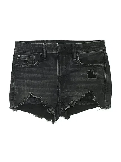 Pre-owned American Eagle Outfitters Denim Shorts In Black