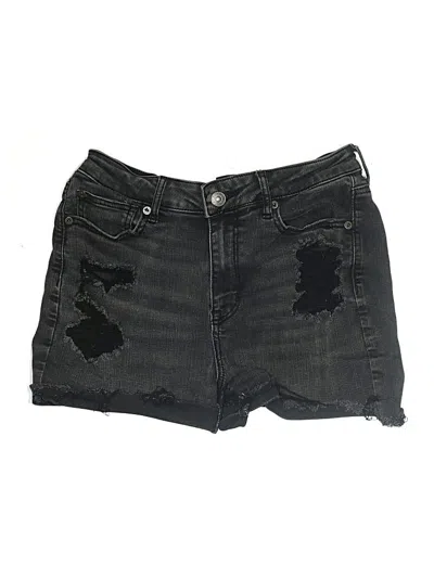 Pre-owned American Eagle Outfitters Denim Shorts In Black