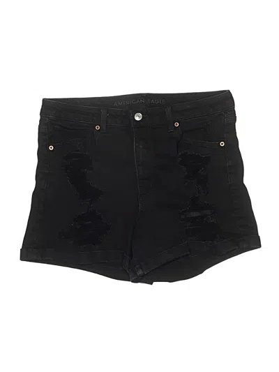 Pre-owned American Eagle Outfitters Denim Shorts In Black