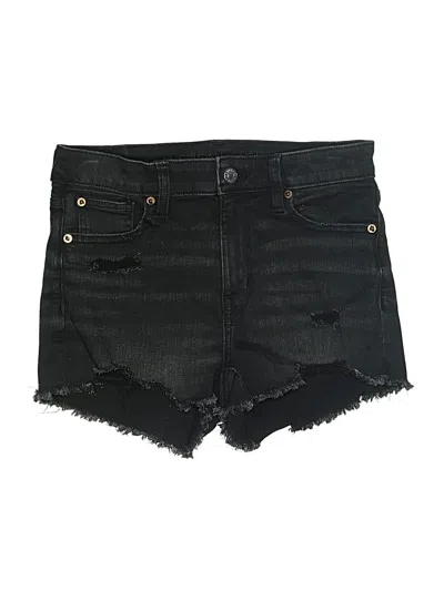 Pre-owned American Eagle Outfitters Denim Shorts In Black