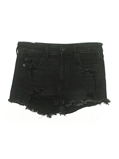 Pre-owned American Eagle Outfitters Denim Shorts In Black