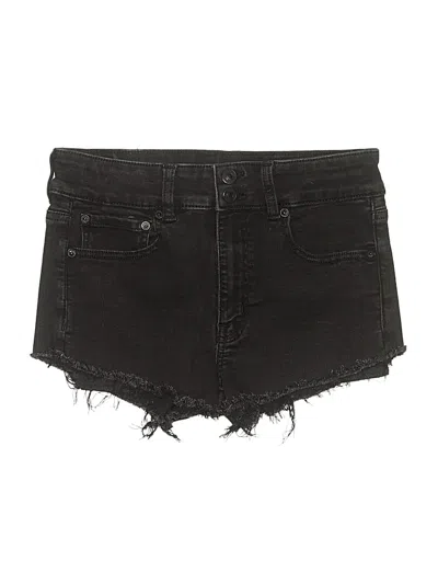 Pre-owned American Eagle Outfitters Denim Shorts In Black
