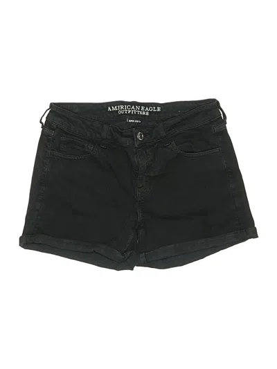 Pre-owned American Eagle Outfitters Denim Shorts In Black