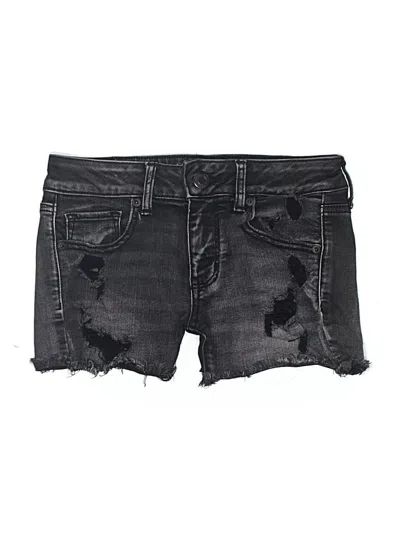 Pre-owned American Eagle Outfitters Denim Shorts In Black