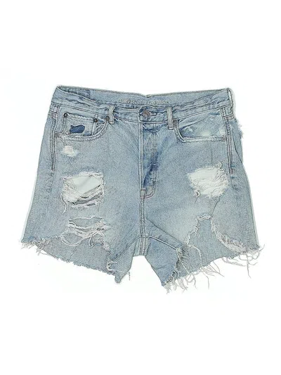 Pre-owned American Eagle Outfitters Denim Shorts In Blue