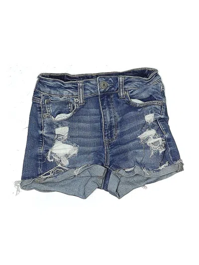 Pre-owned American Eagle Outfitters Denim Shorts In Blue