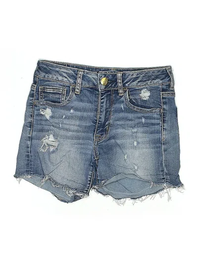 Pre-owned American Eagle Outfitters Denim Shorts In Blue