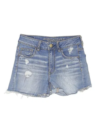 Pre-owned American Eagle Outfitters Denim Shorts In Blue