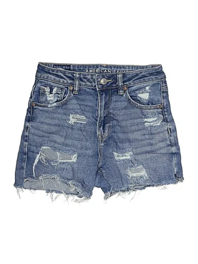 Pre-owned American Eagle Outfitters Denim Shorts In Blue