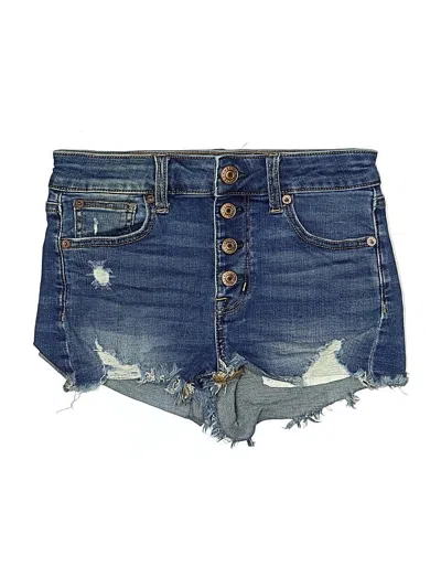 Pre-owned American Eagle Outfitters Denim Shorts In Blue