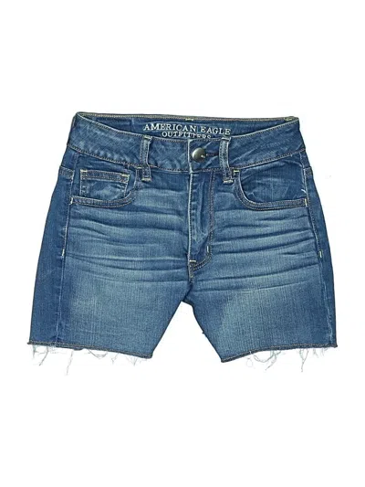 Pre-owned American Eagle Outfitters Denim Shorts In Blue