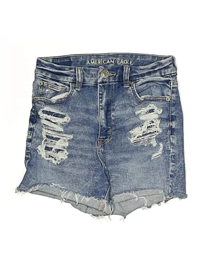 Pre-owned American Eagle Outfitters Denim Shorts In Blue
