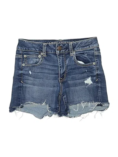 Pre-owned American Eagle Outfitters Denim Shorts In Blue
