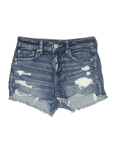 Pre-owned American Eagle Outfitters Denim Shorts In Blue