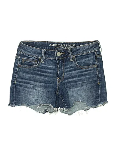 Pre-owned American Eagle Outfitters Denim Shorts In Blue