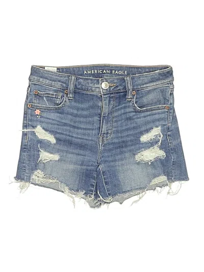Pre-owned American Eagle Outfitters Denim Shorts In Blue