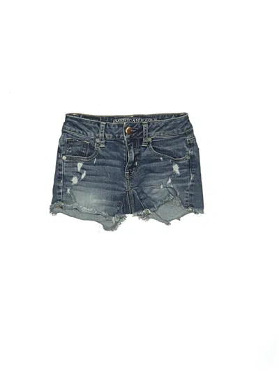 Pre-owned American Eagle Outfitters Kids' Denim Shorts In Blue