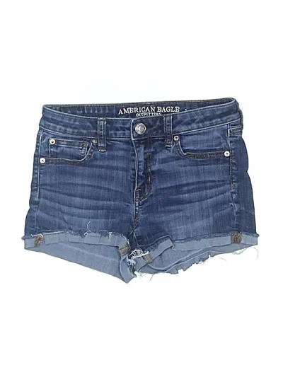 Pre-owned American Eagle Outfitters Denim Shorts In Blue
