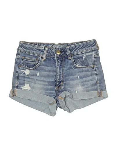 Pre-owned American Eagle Outfitters Denim Shorts In Blue