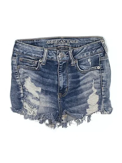 Pre-owned American Eagle Outfitters Denim Shorts In Blue