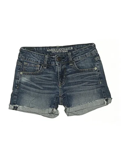 Pre-owned American Eagle Outfitters Denim Shorts In Blue