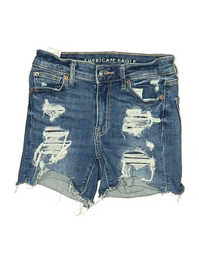 Pre-owned American Eagle Outfitters Denim Shorts In Blue