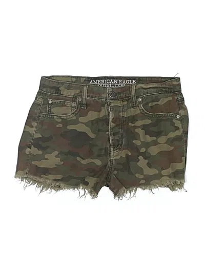 Pre-owned American Eagle Outfitters Denim Shorts In Green